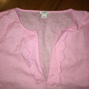 J Crew linen tunic size M PINK 💕